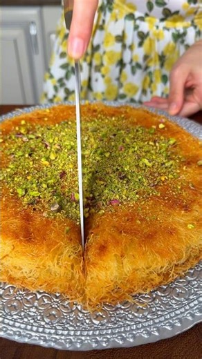 Künefe😍 Evdə tavada künefe hazırlanması👌 #shorts #künefe #tarif