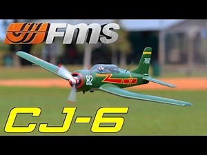 FMS CJ-6 1200mm SNEAK PEEK Flight Demo By: RCINFORMER