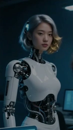 android cyborg - Humanoid LinaeAI #aiart #Future #robotgirl #shorts #humanoid