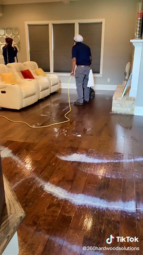 Stripping Wax Off Engineered Hardwood Floor