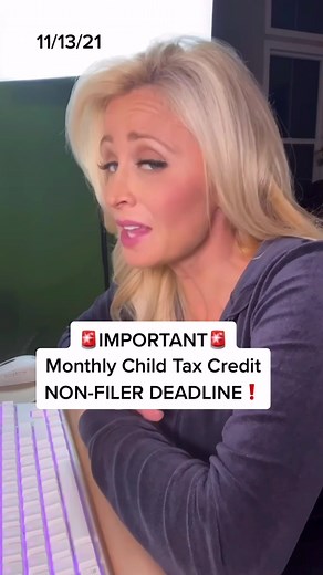 #childtaxcredit 🚨MONDAY DEADLINE to sign up in the non filers portal on irs.gov if you want 2021 monthly child tax credit payments