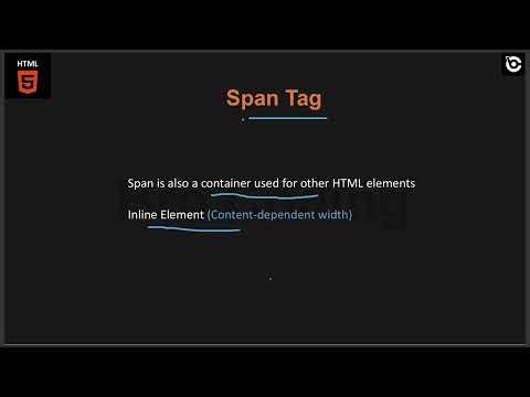 Learn HTML Hyperlink, Div & Span Tags | HTML Course Tutorial #5