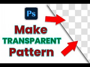 How to Make Transparent Pattern or Shape in Adobe Photoshop Transparent Pattern । Transparent Shape