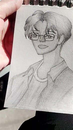 Anime Boy with Glasses Drawing | Pencil Sketch Step by Step