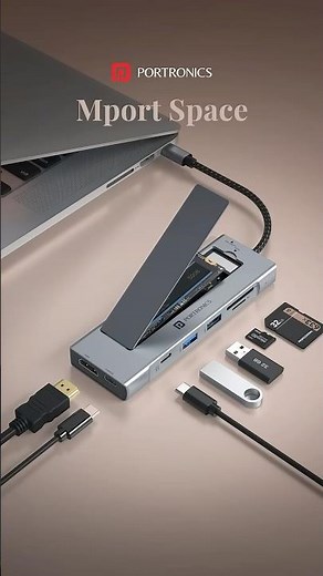 This USB Hub Has an SSD Inside?! 😳 Portronics MPort Space is Crazy!