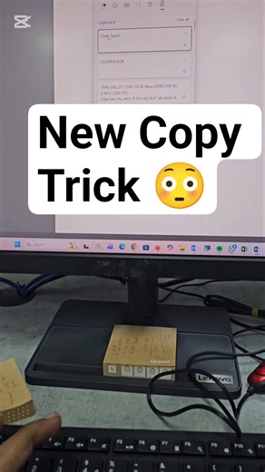 🔥 Stop Copying the Old Way! Try This Instead 😳#CopyPaste #WindowsTrick #ClipboardHistory #techshorts