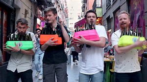 Hello people from all galaxies! 🙏 Since we started playing this peculiar beer bottle instrument, we have played in over 30 different countries. BUT we really wanna do a show in Tatooine, so hopefully this video will get us a gig there🤗❤ We have heard some really nice things about a certain cantina where they pay musicians well! Anyway, we have just made this video here in 2022 and it feels soooo good to be able to travel again. We were really excited to do this in Madrid, Spain. What a beautif