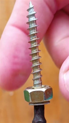 Secure shelves: Just add two nuts to the screw and your... #Shorts #gearhacksdiy