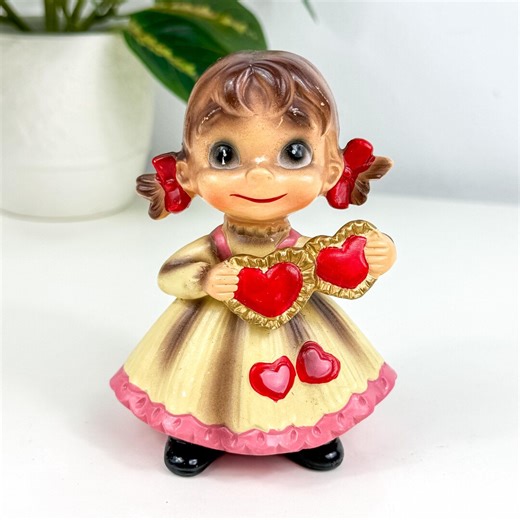 Vintage Josef Originals Wee Folks February Valentine Girl Figurine Hearts - Etsy