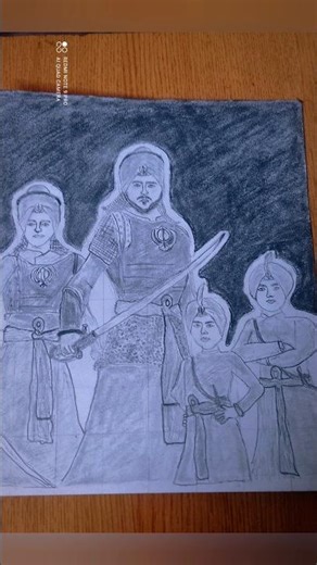 Chaar Sahibzaade drawing / #art #chaarsahibzaade