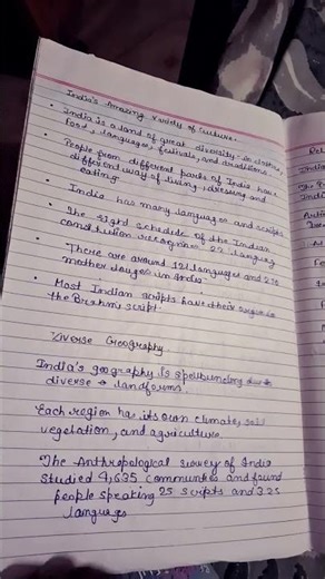 Unity in diversity class 6 notes for revision..