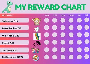 Toddler Morning & Bedtime Routine Chart: Editable Kids Checklist (PDF Downloadable Print - Etsy UK