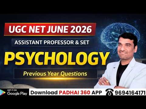 UGC NET Psychology 2026 | Assistant Professor Psychology Paper| PreviousYear Questions By Sanjay Sir