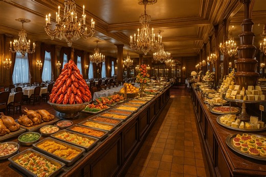 Le plus grand buffet à volonté du monde existe : 300 plats et 111 fromages