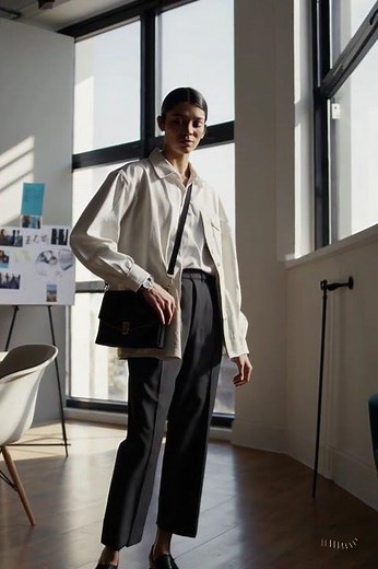 Day 13- AI Work fashion series- Androgynous Energy – Gender Fluid Workwear #fashiontrends #fashion