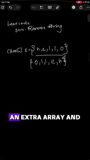 Reverse String in 30 Seconds 🔥 | LeetCode 344 | DSA