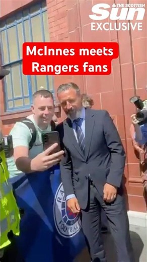 Rangers fans give Derek McInnes warm welcome as he arrives for Ibrox unveiling #rangersfc