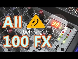 XENYX 1202FX | All 100 FX Demo