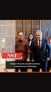5.6K views · 73 reactions | #NSTTV Prime Minister Datuk Seri Anwar Ibrahim today received a courtesy call from Russian Security Council Secretary Sergei Shoigu to discuss security and defence issues. READ MORE: https://www.nst.com.my/news/nation/2025/02/1181179/russian-security-council-secretary-meets-anwar-putrajaya-watch | NST Online | Facebook