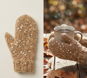 Sequin Mohair Mittens Knitting Pattern PDF - Sparkly Christmas Gift Hand Warmers - Etsy