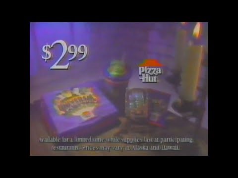 1992 Pizza Hut Universal Monsters Promo Commercial