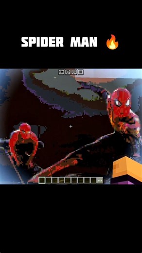 spider man 🔥 build IN MINECRAFT 💀#minecraft #spiderman #viralshorts