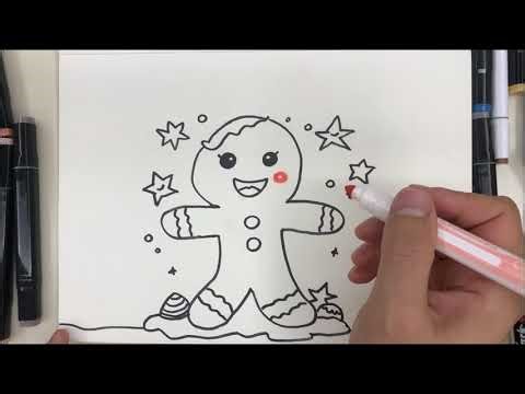 Drawing a CUTE CHRISTMAS COOKIE 🍪❄️ Easy & Cozy Holiday Art Tutorial!