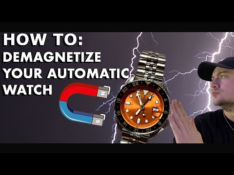 How to DEMAGNETIZE an automatic watch - an easy fix for watches suddenly running way too fast!