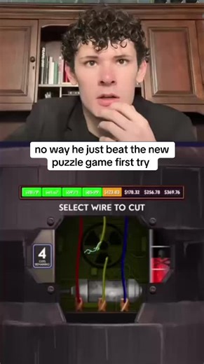 no way he just beat the new puzzle game first try #diffuse #bomb