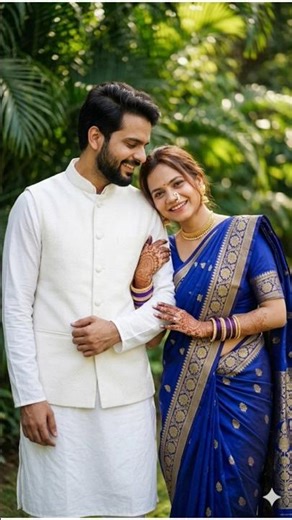 🥰Maharashtra famous viral couple prompt|| Aesthetic couple prompt||#viral #ai #maharashtralook#song