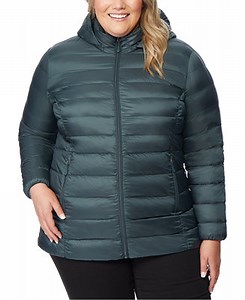 32 Degrees Plus Size Packable Down Hooded Puffer Coat, Created for Macy's - Macy's