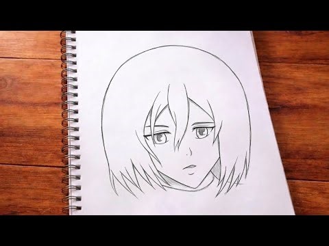 How to Draw Mikasa Ackerman from Attack on Titan | Easy Anime Drawing Step by Step (AOT Tutorial)