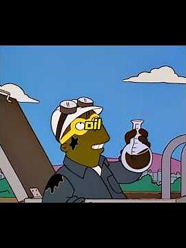 Oil is discovered at Springfield Elementary School.#thesimpsons