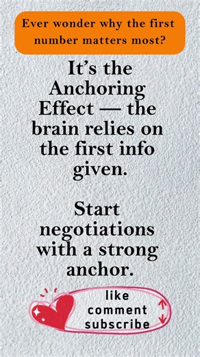 The Anchoring Effect (Psychology of Decisions)