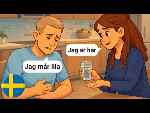 10 Easy Swedish Conversations (With Subtitles) | A1-A2 | Health Situations
