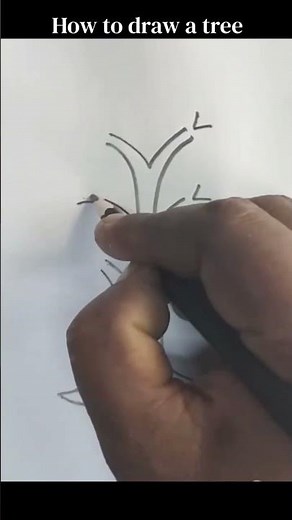 How to Draw a Tree Step by Step 🌳 | Easy Tree Drawing Tutorial for Beginners