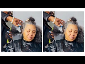 Gray Hair Coverage + Big Chop