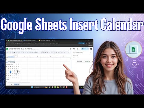 How To Insert A Calendar In Google Sheets | Date Picker Tutorial (2025)