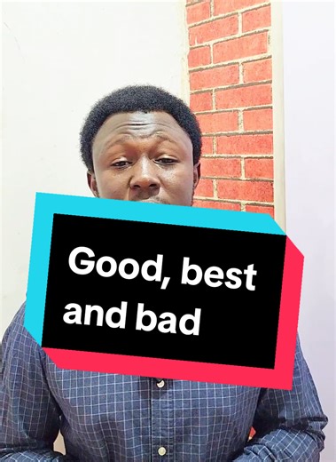 Understanding Good, Best, and Bad in English