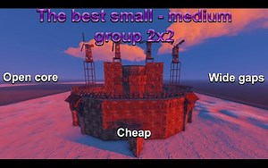 [D1stinct_]2×2外扩城墙团队基地建造 - RUST