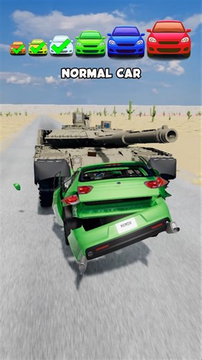 Cars vs Tank 🤣