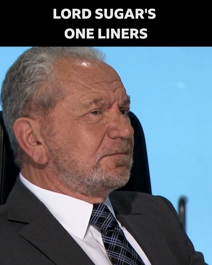 1.3M views · 3.9K reactions | Start the week right with a full series of Lord Sugar's blinding boardroom one-liners  | BBC Apprentice | Facebook