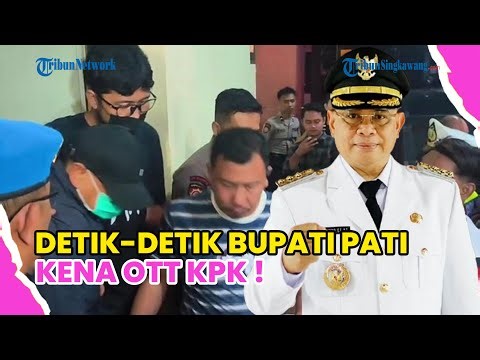 PAKAI TOPI DAN MASKER, BUPATI PATI SUDEWO DIGELANDANG KE GEDUNG KPK USAI KENA OTT !