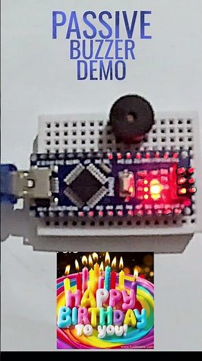 Passive Buzzer demo with arduino #buzzer #electronics #arduino