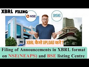 How to file compliance in XBRL on the BSE & NSE portal.