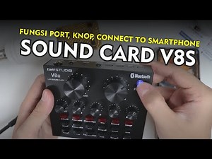 Belajar Menggunakan Sound Card V8S TaffStudio - Cara Record ke Smartphone, Karaoke SMULE, Rekaman