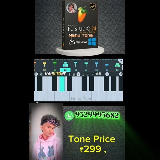 Maa Melody Tone ❤️🎵🎹" FL Studio Mobile" | Nahu Tone | #flstudio #nagpuripianomixdjsong #tonetune