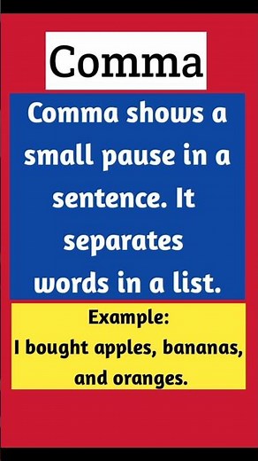 Comma in English | Easy Explanation with Examples | Punctuation Marks