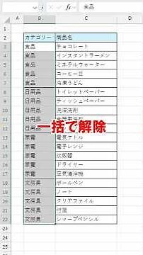 [Excel] Instantly switch between cell merges!