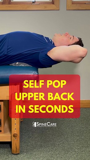 Self Pop Your Upper Back in Seconds #stretching #backpain #upperbackpain #SpineCare #DrRowe